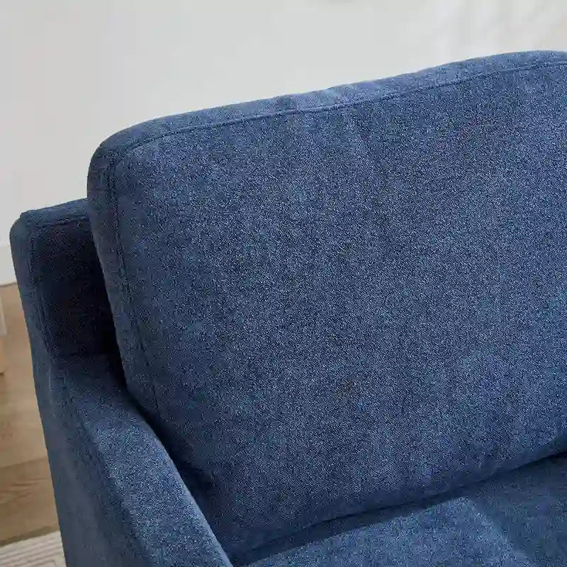 Swivel Accent Chair with Removable Back Cushion