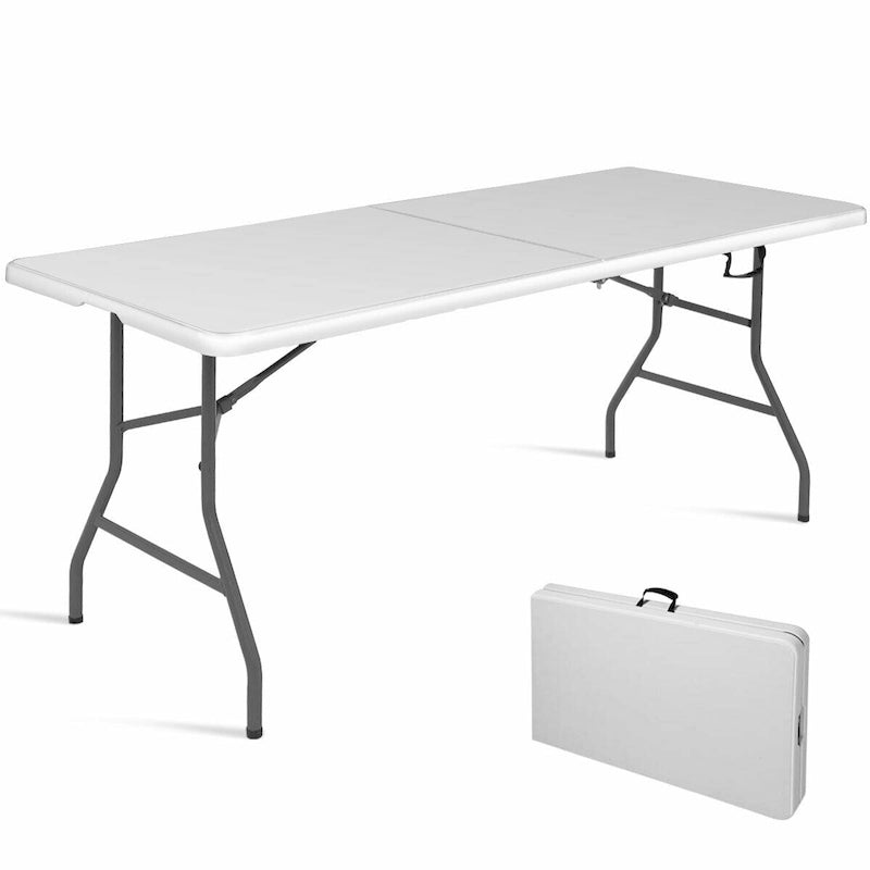 6ft Portable Plastic Folding Table for Indoor & Outdoor Use