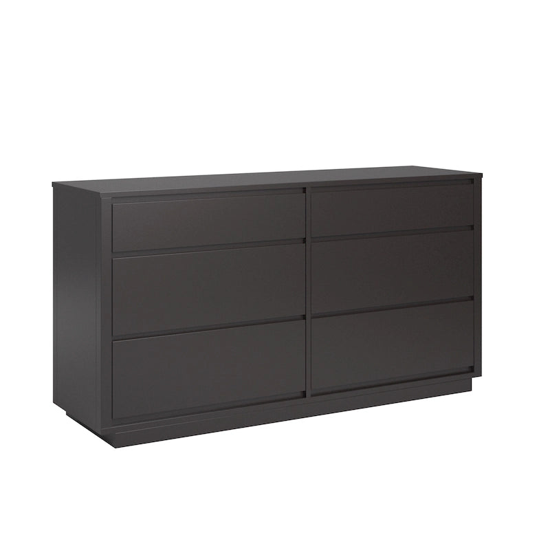 Danish-Inspired 6-Drawer Dresser in Rubberwood