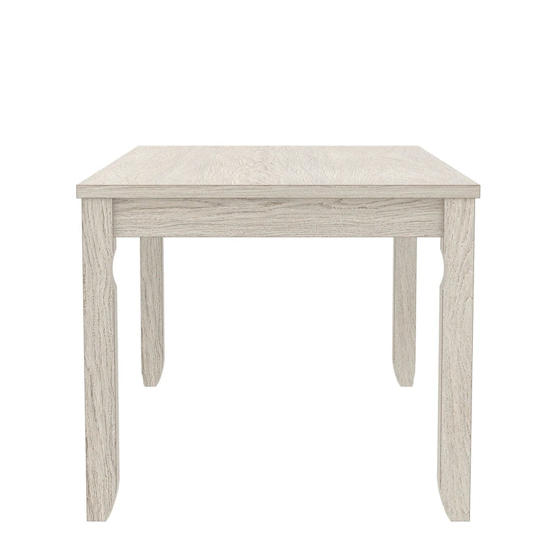 63" Grey Solid Wood Farmhouse Dining Table