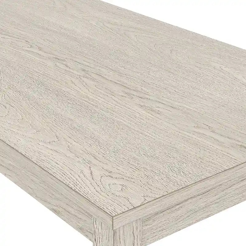 63" Grey Solid Wood Farmhouse Dining Table