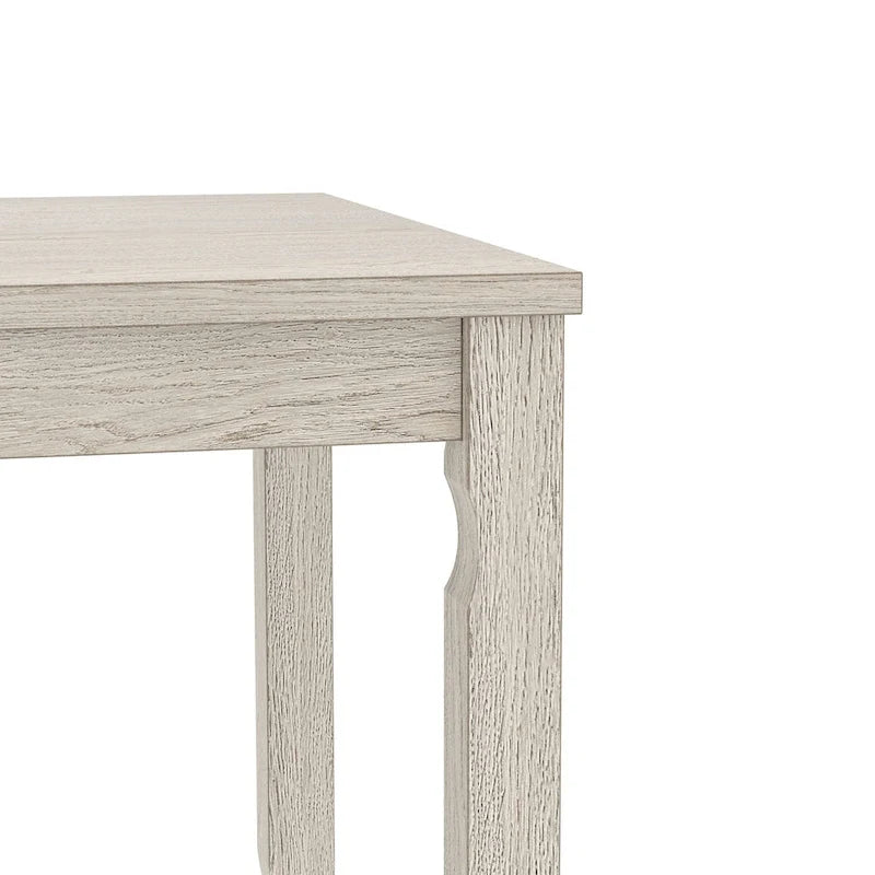 63" Grey Solid Wood Farmhouse Dining Table
