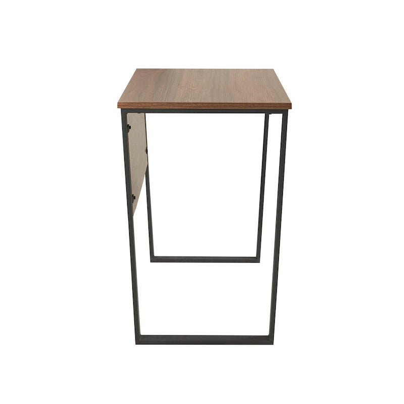 38" Modern Industrial Computer Desk with Metal Legs