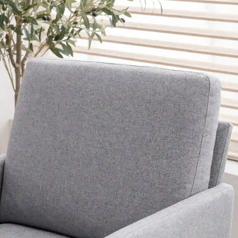 Fabric Upholstered Accent Arm Chair 4 Colors