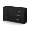 Contemporary 6-Drawer Double Dresser