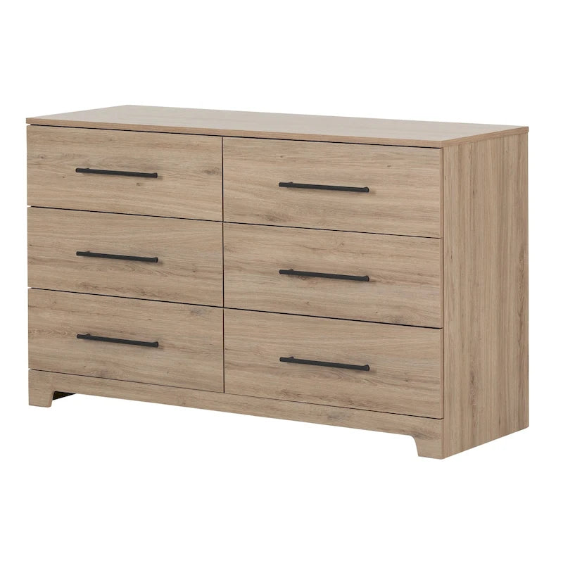 Contemporary 6-Drawer Double Dresser