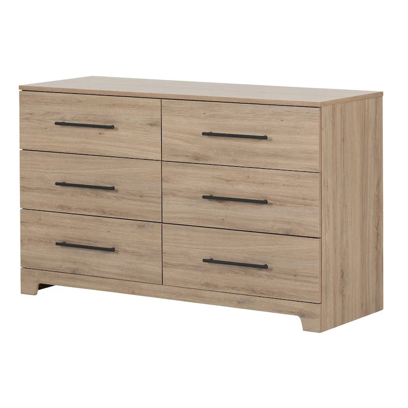 Contemporary 6-Drawer Double Dresser