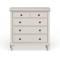 Off-White Hand-Brushed Poplar Wood Dresser