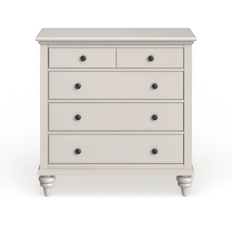 Off-White Hand-Brushed Poplar Wood Dresser