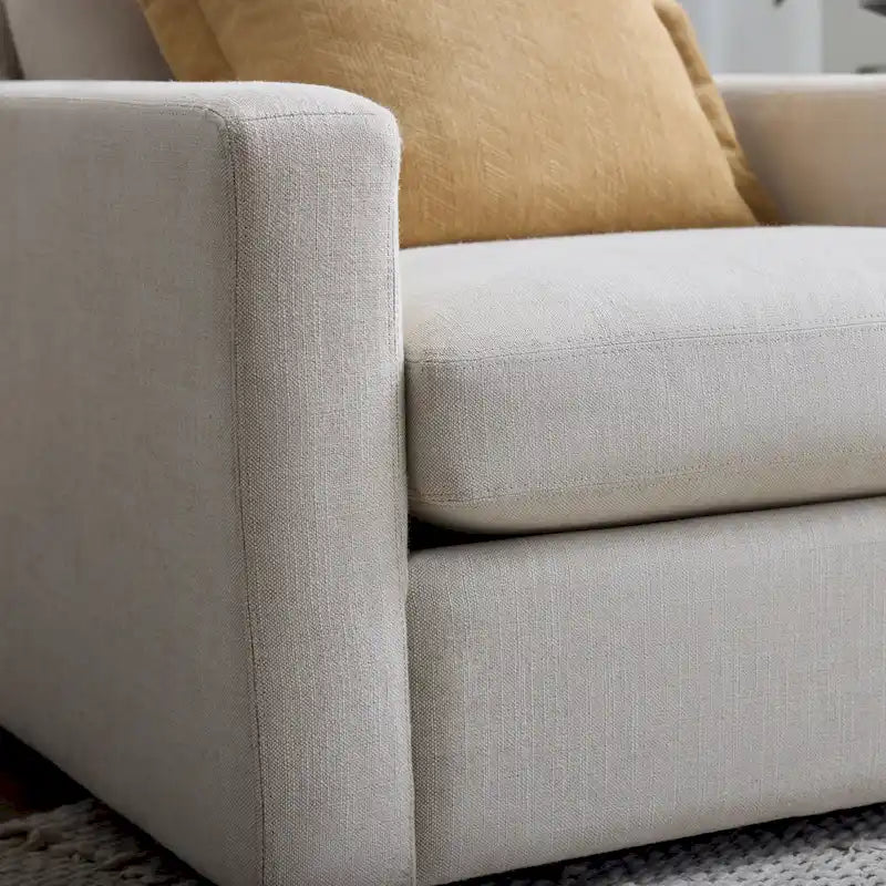 Low-Profile Upholstered Accent Arm Chair