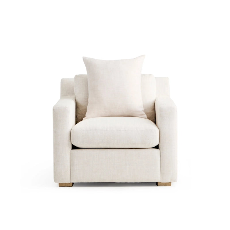 Low-Profile Upholstered Accent Arm Chair