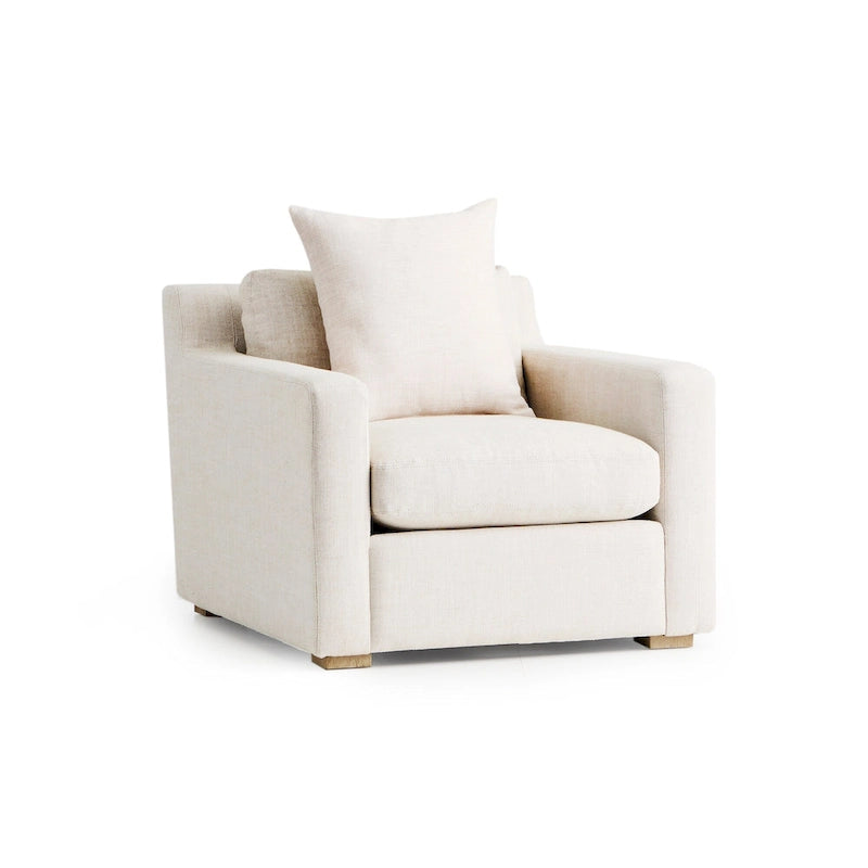 Low-Profile Upholstered Accent Arm Chair
