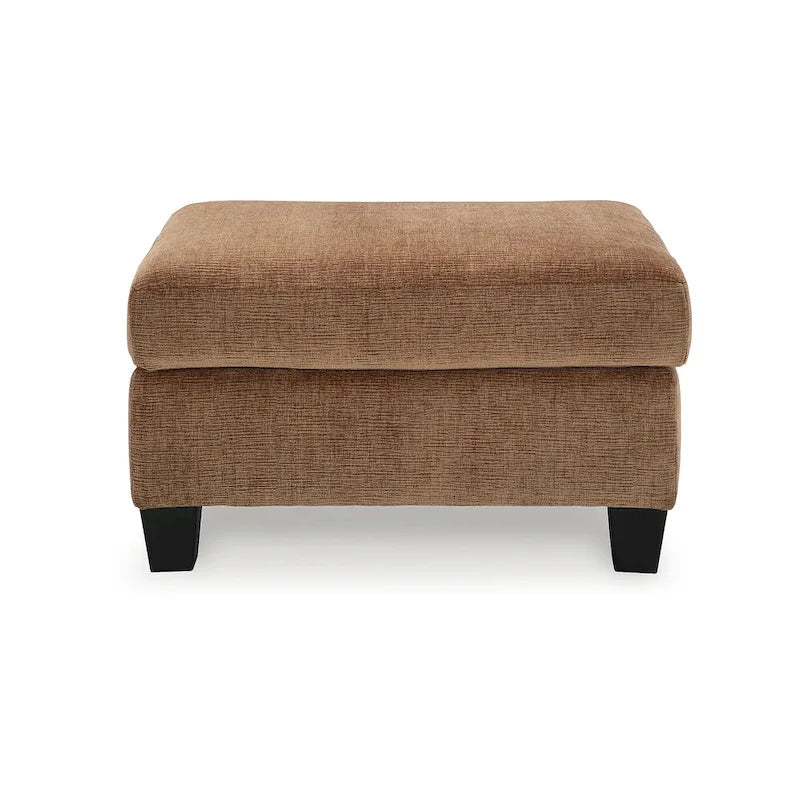 Upholstered Accent Ottoman with Tapered Legs