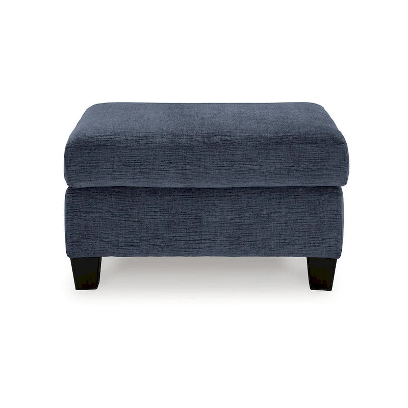 Upholstered Accent Ottoman with Tapered Legs