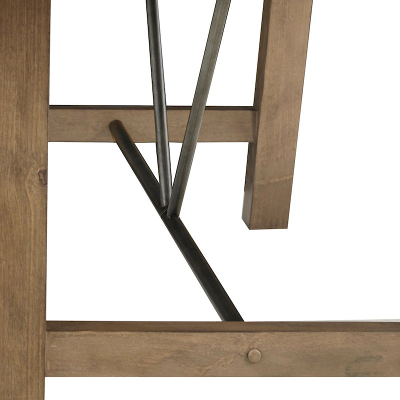 72" Solid Pine Rectangle Dining Table