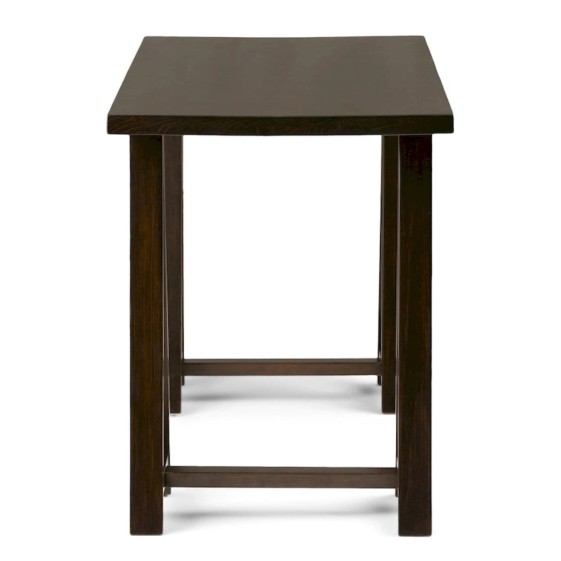 56" Solid Wood Modern Industrial Writing Desk