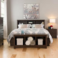 Espresso Full/Queen Bookcase Headboard