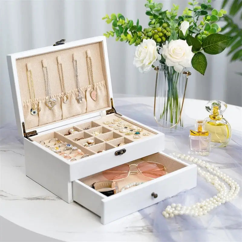 Schmuckkästchen für Damen - 7D x 10W x 4.8H