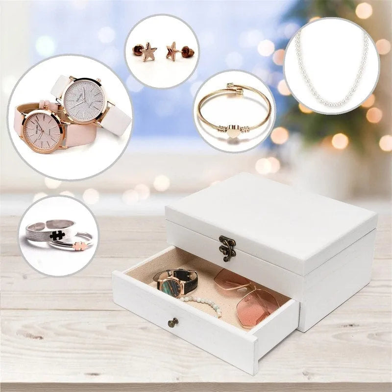 Jewelry Box for Women - 7D x 10W x 4.8H