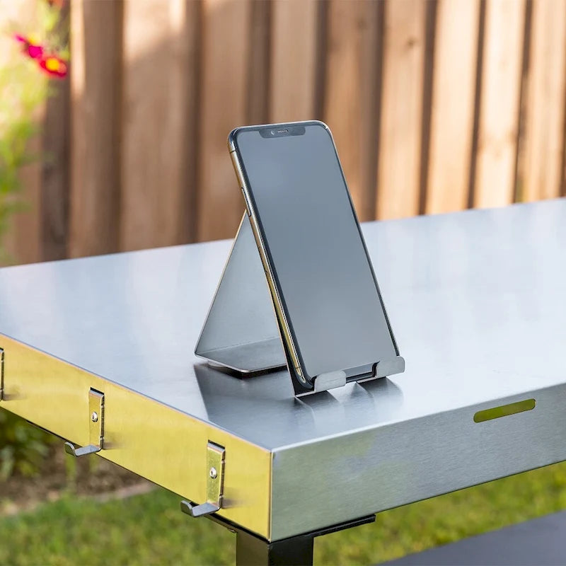Outdoor Stainless Steel BBQ Preparation Cart with Double Shelf