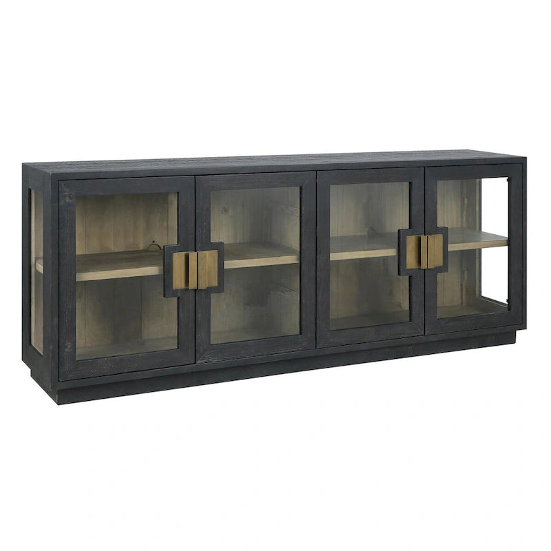 90" Glass Reclaimed Pine Sideboard