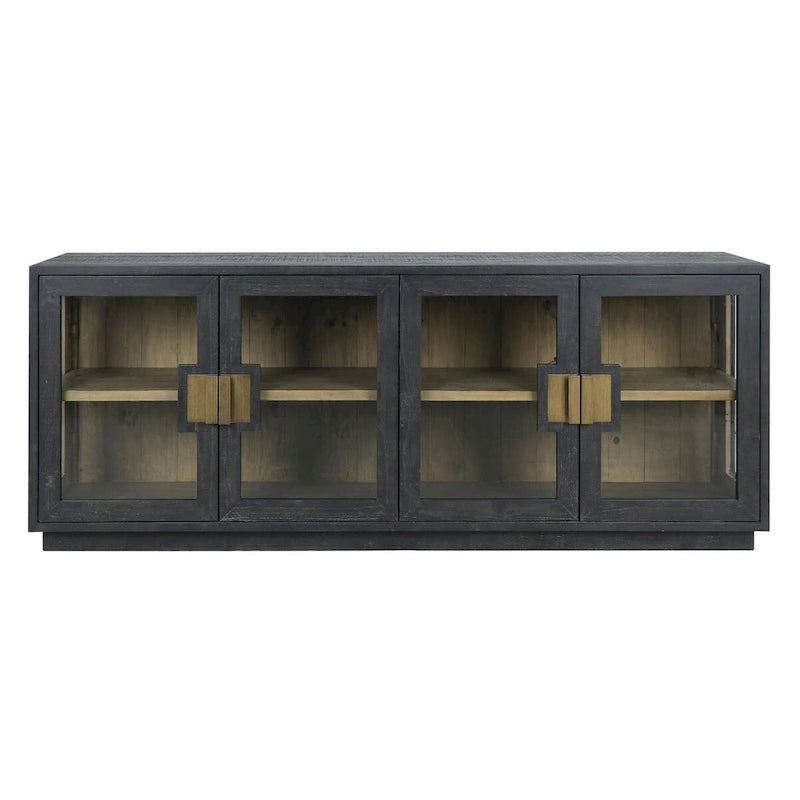 90" Glass Reclaimed Pine Sideboard