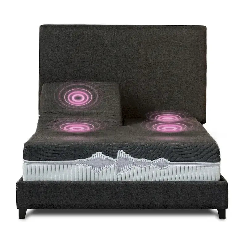 Adjustable Bed Base & Specialty Flex Top Mattress with Haptics and Sound