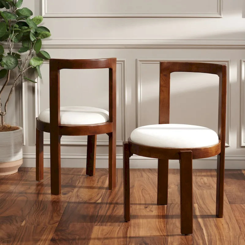19" Round Dining Chair, Set of 2 - 20"W x 21"D x 33"H