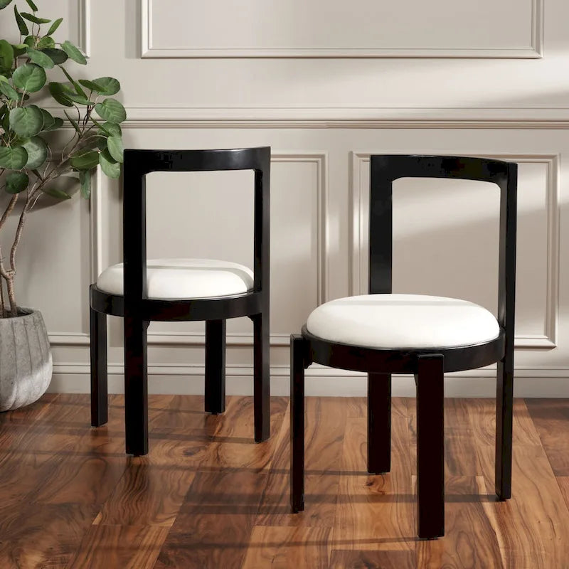 19" Round Dining Chair, Set of 2 - 20"W x 21"D x 33"H