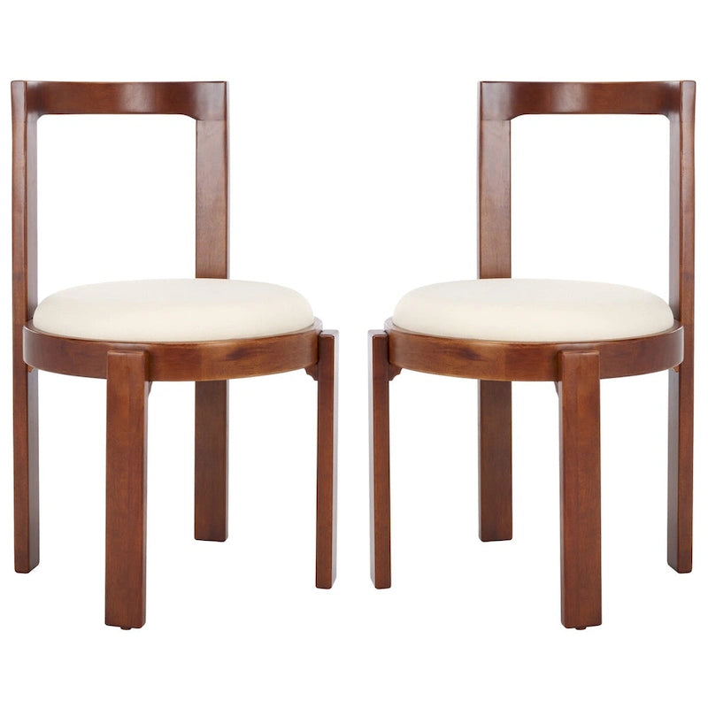 19" Round Dining Chair, Set of 2 - 20"W x 21"D x 33"H