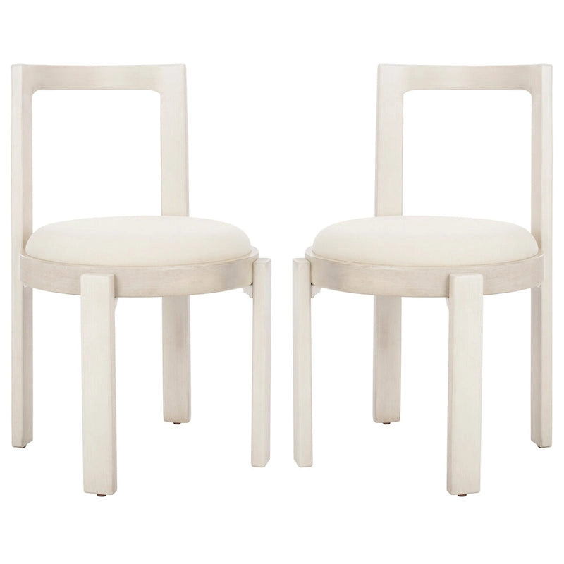 19" Round Dining Chair, Set of 2 - 20"W x 21"D x 33"H